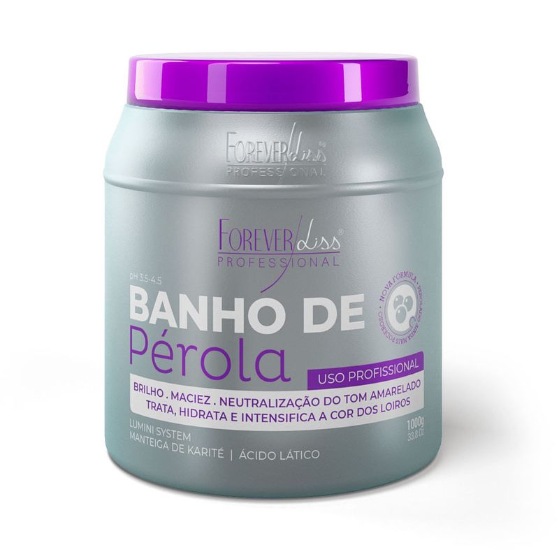 Forever Liss Banho De Verniz Haarmaske – 1000 G Profi-Pflege Mit Kokosöl & Panthenol
